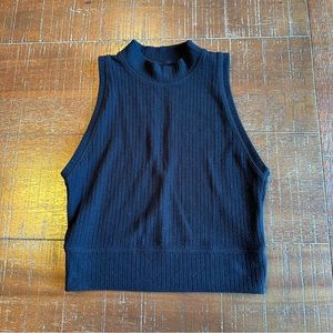 Abercrombie Mock Neck Cropped Sweater Tank